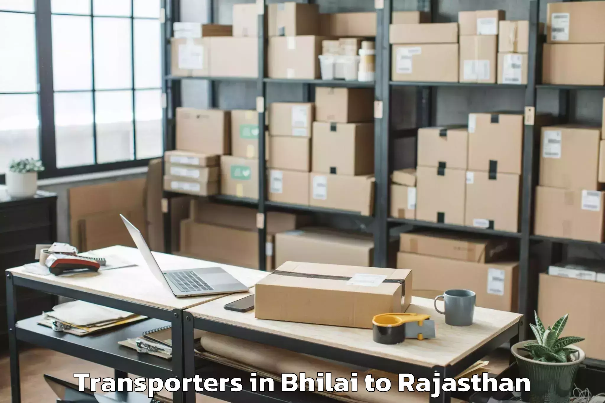 Top Bhilai to Sadri Transporters Available